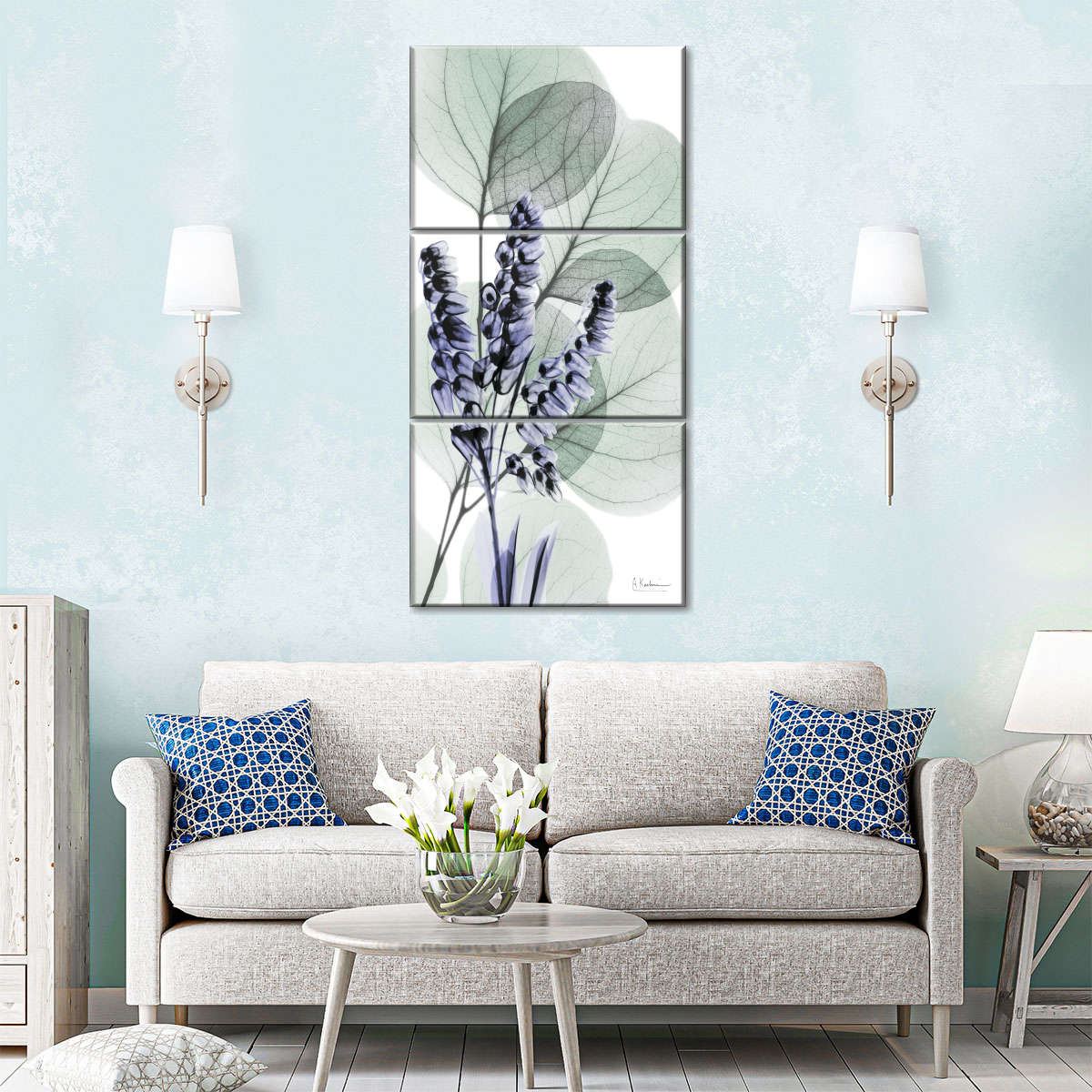 Very Peri Eucalyptus II Wall Art - Image 2