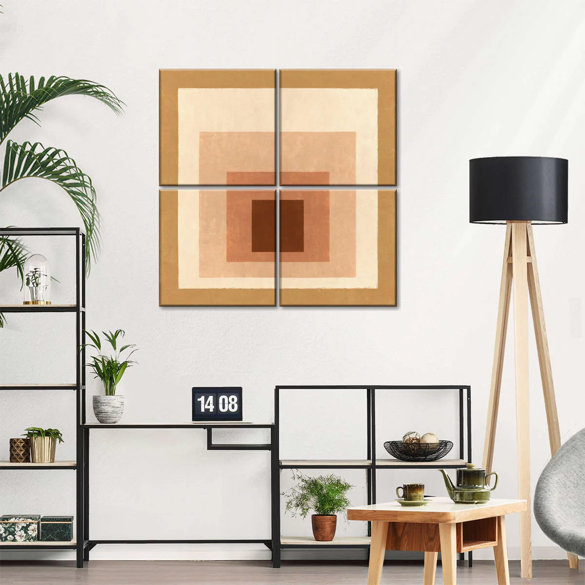 Warm Square Layers Wall Art - Image 4