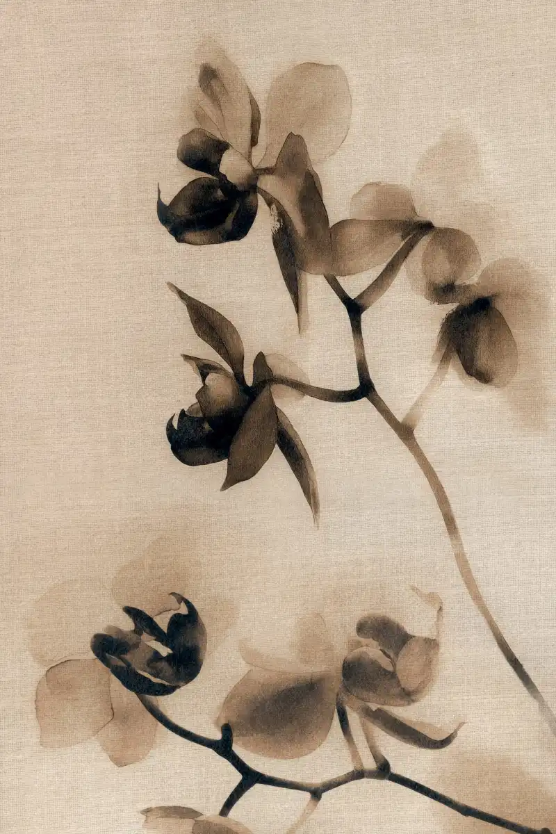 Warm Umber Florals Wall Art - Image 10