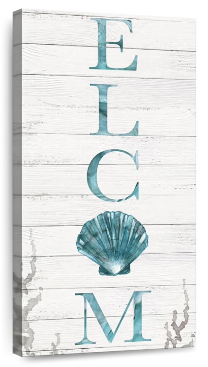 Welcome Shell Wall Art