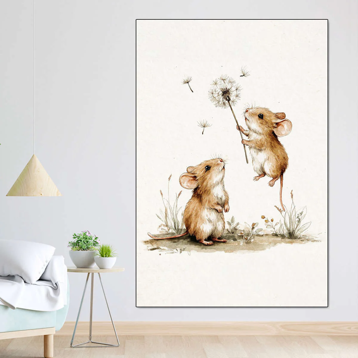 Whimsical Mouse Duo Wall Art - Image 7