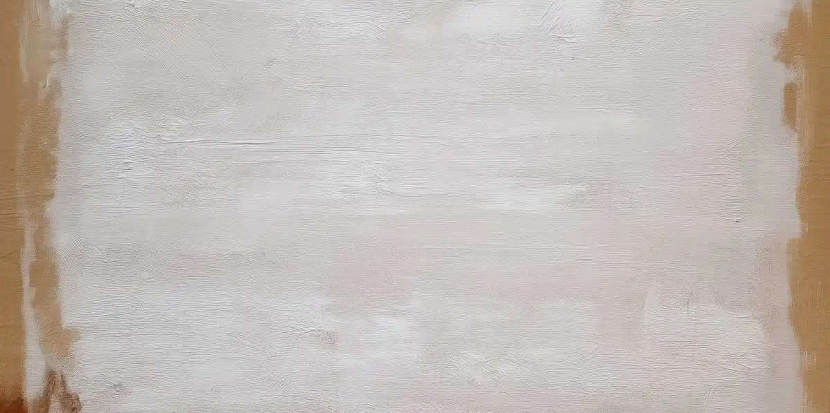 White and Rust Abstract Color Field Wall Art - Image 15