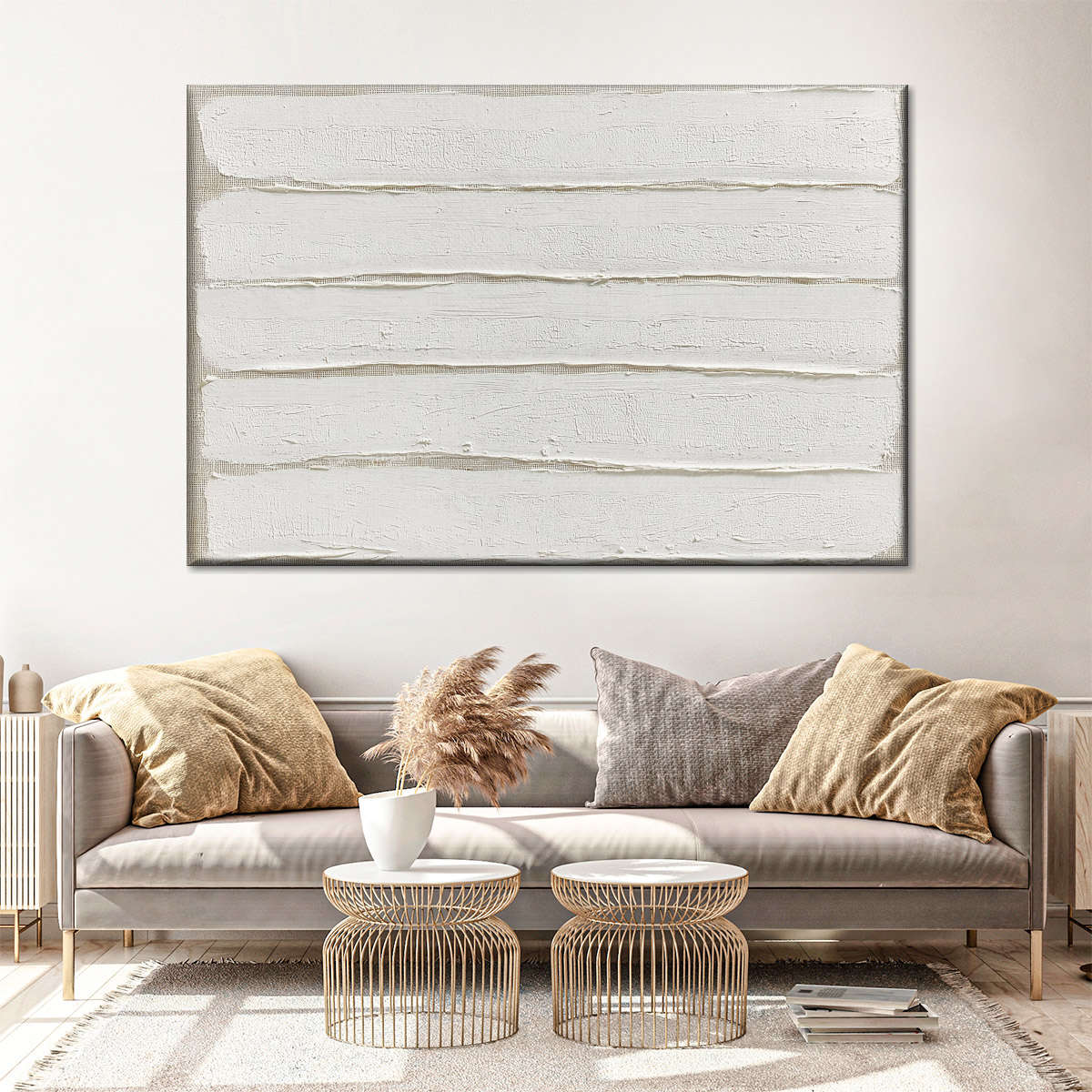 White Divisions Wall Art - Image 2