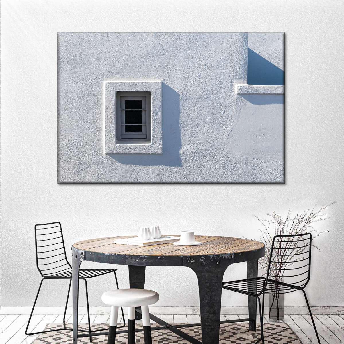 White Wall Window Shadow Wall Art - Image 3