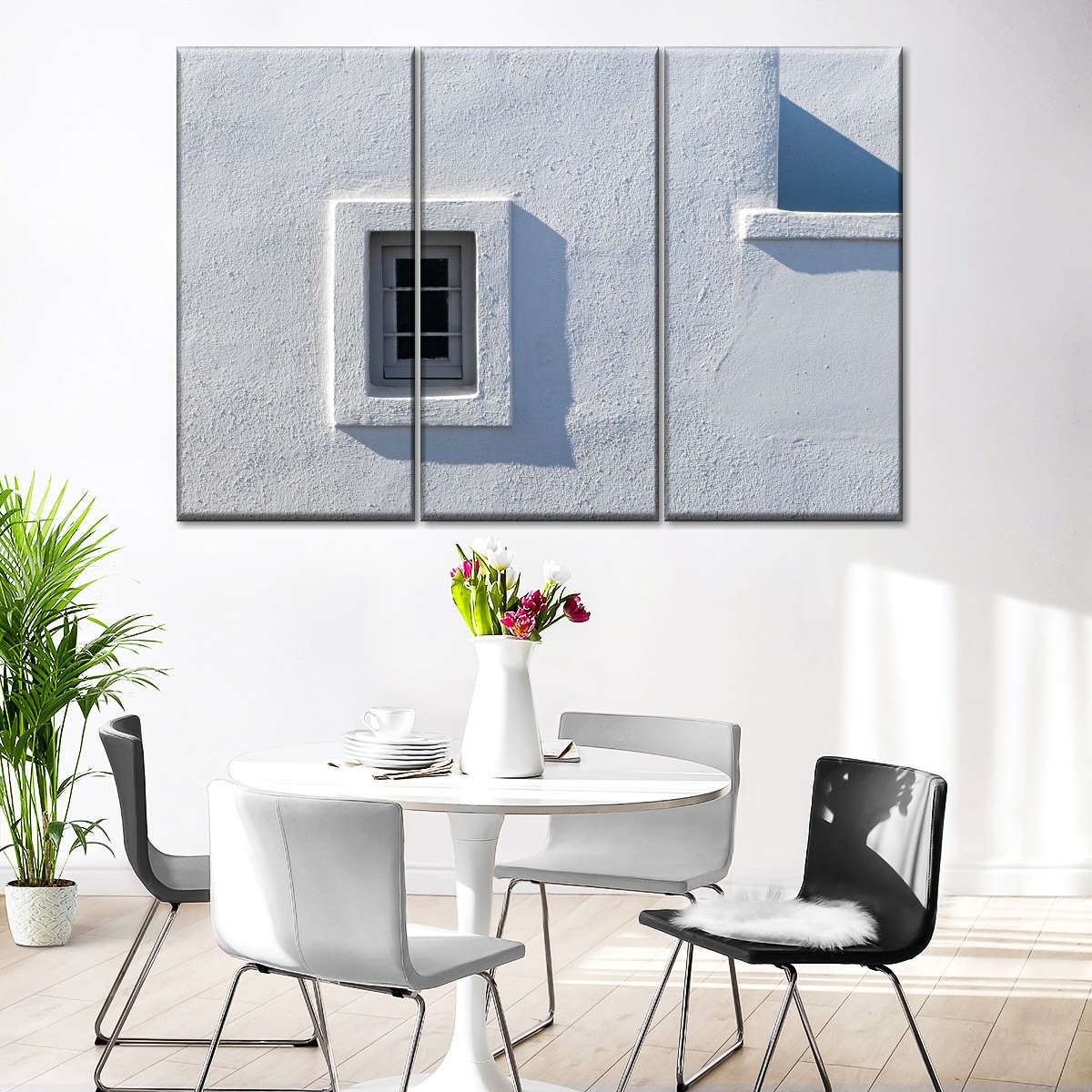 White Wall Window Shadow Wall Art - Image 4