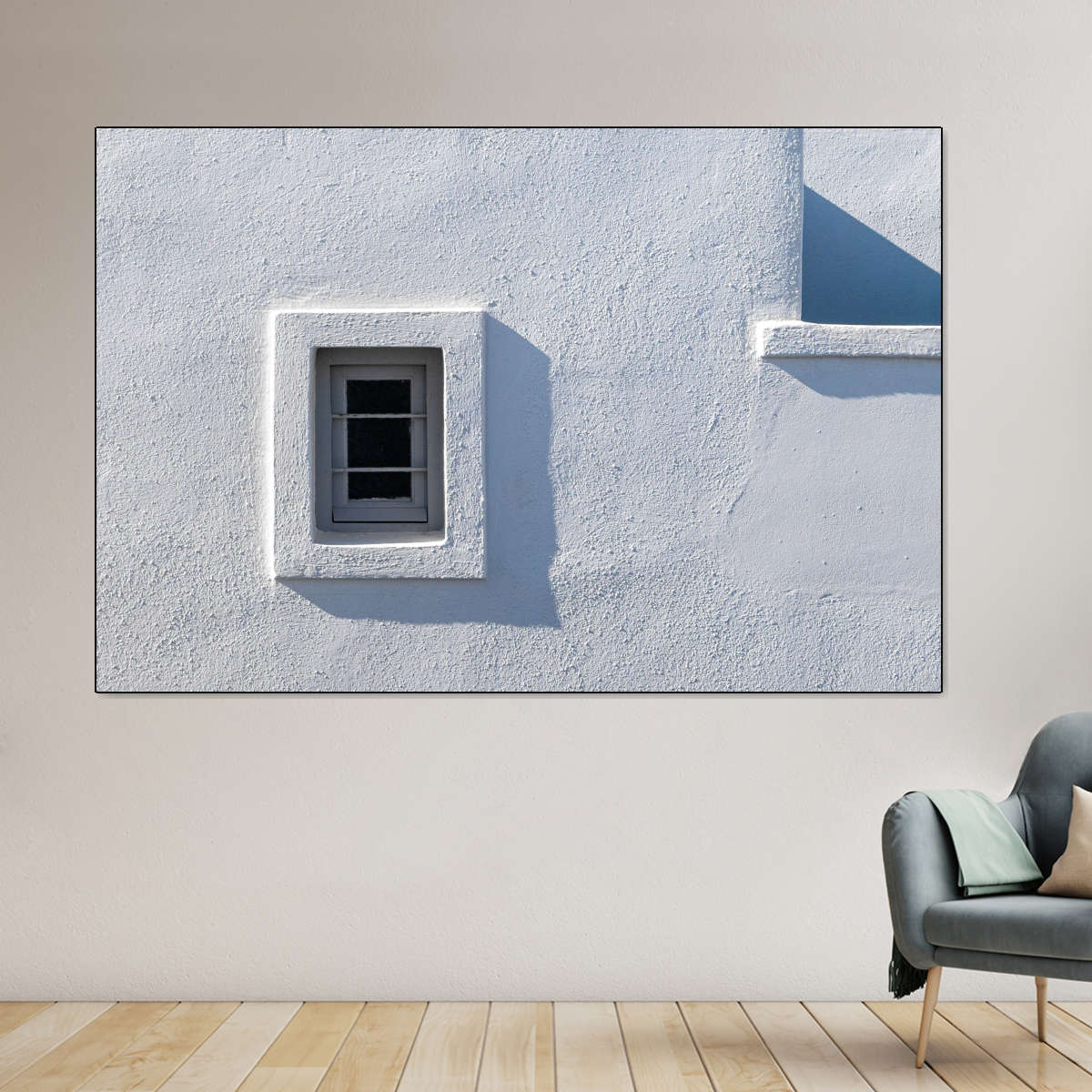 White Wall Window Shadow Wall Art - Image 7