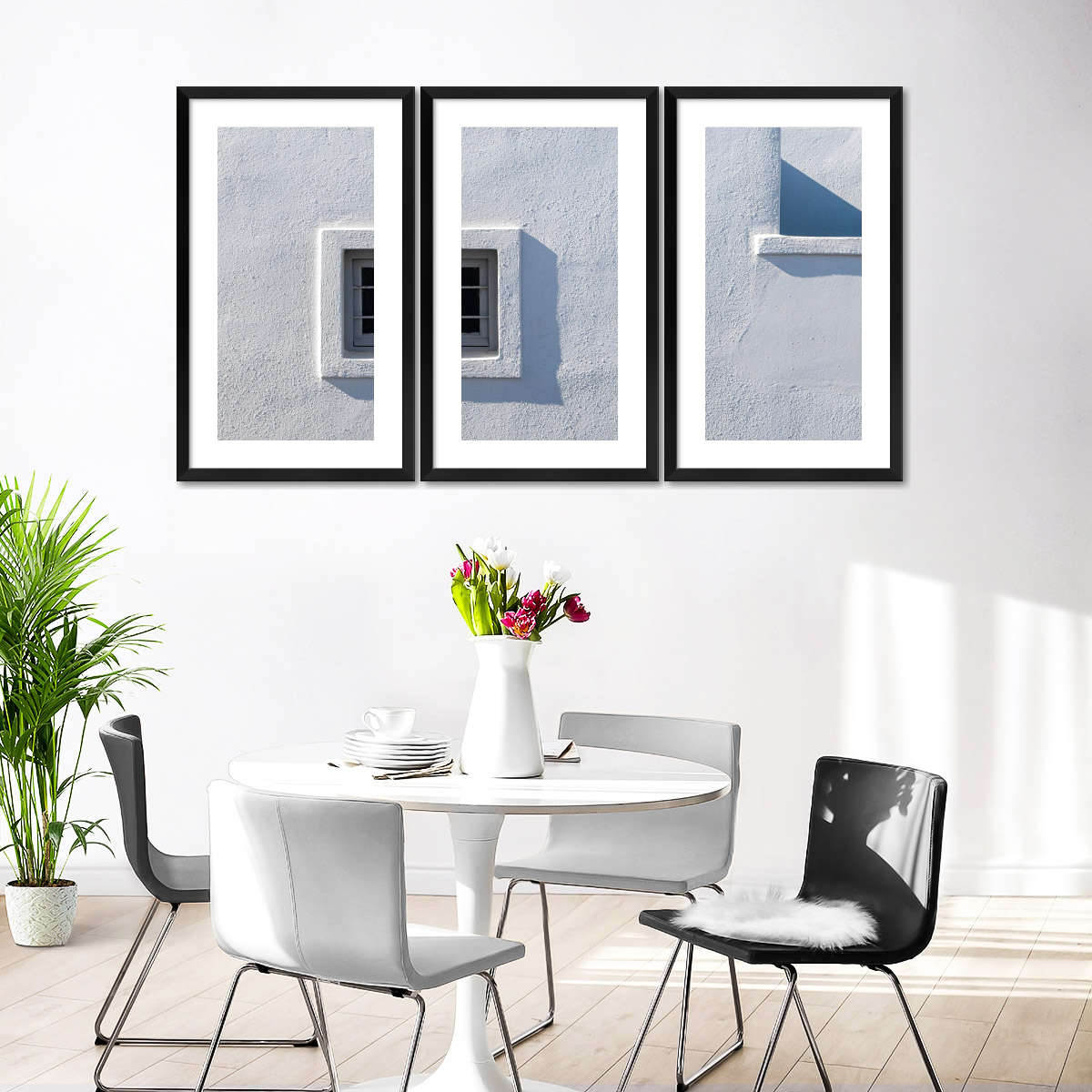 White Wall Window Shadow Wall Art - Image 9
