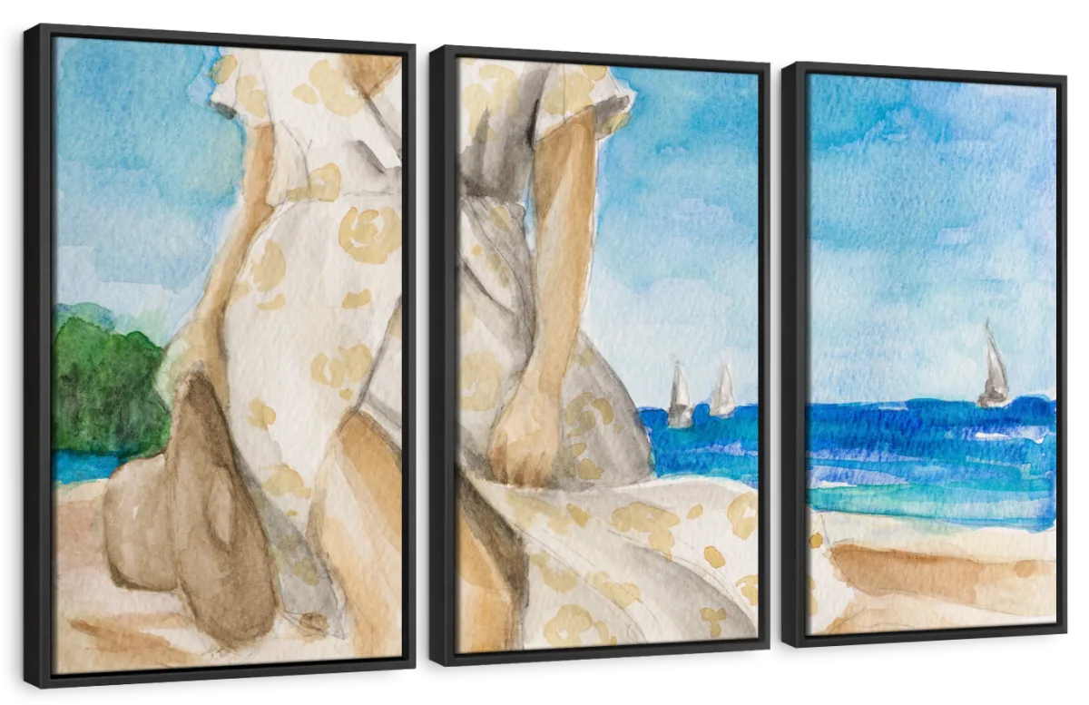 Windy Day On The Beach Wall Art - Image 10