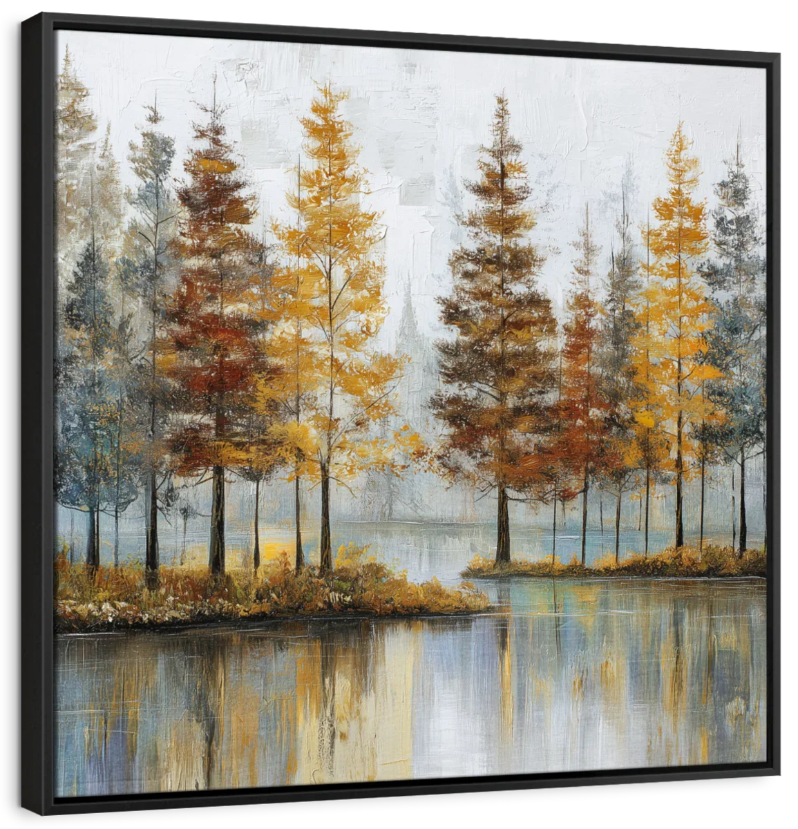 Yellow Pine Trees Landscape Wall Art - Image 9