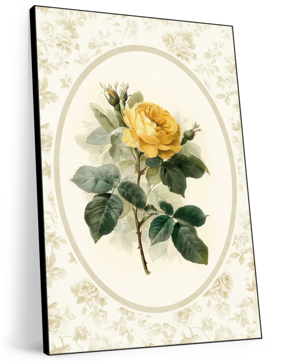 Yellow Rose Botanical Print Wall Art - Image 11