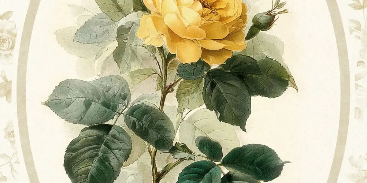Yellow Rose Botanical Print Wall Art - Image 15