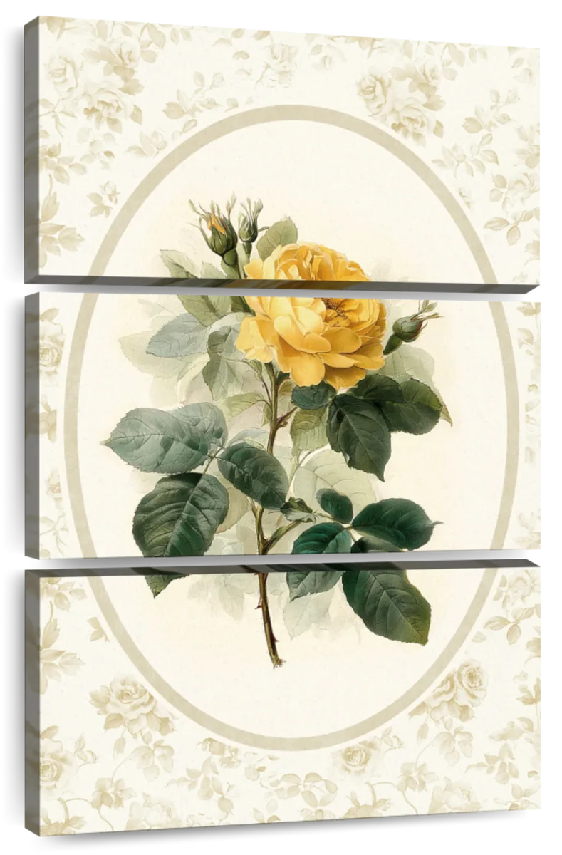 Yellow Rose Botanical Print Wall Art - Image 8