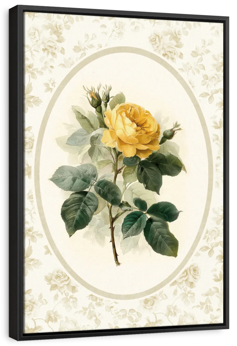 Yellow Rose Botanical Print Wall Art - Image 9