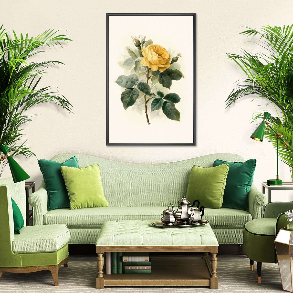 Yellow Rose Study Wall Art - Image 5